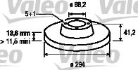 VALEO 186801 Тормозной диск для VOLKSWAGEN T4 MULTIVAN (Фольксваген Т4 мултиvан) VALEO 186801 Тормозной диск для VOLKSWAGEN T4 MULTIVAN (Фольксваген Т4 мултиvан)