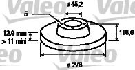 VALEO 186771 Тормозной диск для VOLKSWAGEN T3 CARAVELLE (Фольксваген Т3 cараvэллэ) VALEO 186771 Тормозной диск для VOLKSWAGEN T3 CARAVELLE (Фольксваген Т3 cараvэллэ)