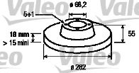 VALEO 186725 Тормозной диск для VOLKSWAGEN T4 MULTIVAN (Фольксваген Т4 мултиvан) VALEO 186725 Тормозной диск для VOLKSWAGEN T4 MULTIVAN (Фольксваген Т4 мултиvан)