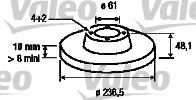 VALEO 186435 Тормозной диск для ROVER 400 (Ровер 400) VALEO 186435 Тормозной диск для ROVER 400 (Ровер 400)