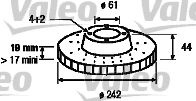 VALEO 186431 Тормозной диск для HONDA CRX II (Хонда Cрх 2) VALEO 186431 Тормозной диск для HONDA CRX II (Хонда Cрх 2)