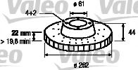 VALEO 186304 Тормозной диск для RENAULT SAFRANE (Рено Сафранэ) VALEO 186304 Тормозной диск для RENAULT SAFRANE (Рено Сафранэ)