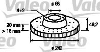 VALEO 186301 Тормозной диск для NISSAN PRIMERA (Ниссан Примера) VALEO 186301 Тормозной диск для NISSAN PRIMERA (Ниссан Примера)