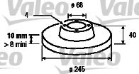VALEO 186292 Тормозной диск для AUDI 80 (Ауди 80) VALEO 186292 Тормозной диск для AUDI 80 (Ауди 80)