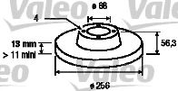VALEO 186268 Тормозной диск для AUDI 90 (Ауди 90) VALEO 186268 Тормозной диск для AUDI 90 (Ауди 90)