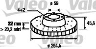 VALEO 186266 Тормозной диск для FIAT DOBLO (Фиат Добло) VALEO 186266 Тормозной диск для FIAT DOBLO (Фиат Добло)