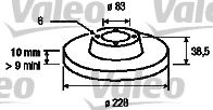 VALEO 186226 Тормозной диск для RENAULT LE CAR (Рено Лэ cар) VALEO 186226 Тормозной диск для RENAULT LE CAR (Рено Лэ cар)
