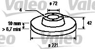 VALEO 186160 Тормозной диск для FORD FIESTA (Форд Фиэста) VALEO 186160 Тормозной диск для FORD FIESTA (Форд Фиэста)