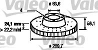 VALEO 186159 Тормозной диск для FORD ORION II (Форд Орион 2) VALEO 186159 Тормозной диск для FORD ORION II (Форд Орион 2)