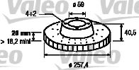 VALEO 186153 Тормозной диск для FIAT (Фиат) VALEO 186153 Тормозной диск для FIAT (Фиат)