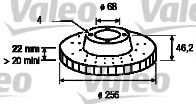 VALEO 186112 Тормозной диск для AUDI 100 (Ауди 100) VALEO 186112 Тормозной диск для AUDI 100 (Ауди 100)