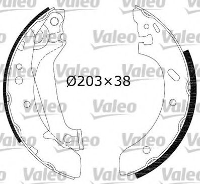 VALEO 562632 Тормозные колодоки для FORD FIESTA (Форд Фиэста) VALEO 562632 Тормозные колодоки для FORD FIESTA (Форд Фиэста)