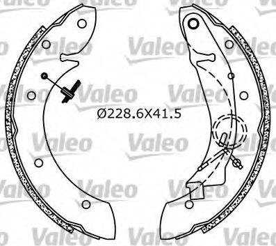 VALEO 554608 Тормозные колодоки для PEUGEOT 405 II (Пежо 405 2) VALEO 554608 Тормозные колодоки для PEUGEOT 405 II (Пежо 405 2)