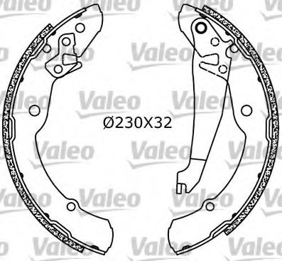VALEO 562641 Тормозные колодоки для VOLKSWAGEN NOVO FUSCA (Фольксваген Ноvо фусcа) VALEO 562641 Тормозные колодоки для VOLKSWAGEN NOVO FUSCA (Фольксваген Ноvо фусcа)