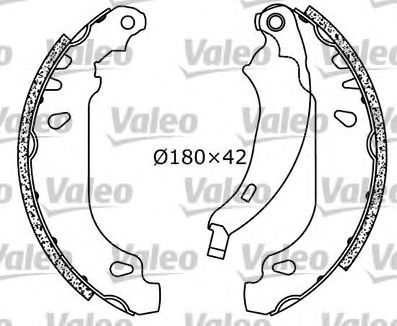 VALEO 553864 Тормозные колодоки для RENAULT TONDAR 90 I (Рено Тондар 90 и) VALEO 553864 Тормозные колодоки для RENAULT TONDAR 90 I (Рено Тондар 90 и)