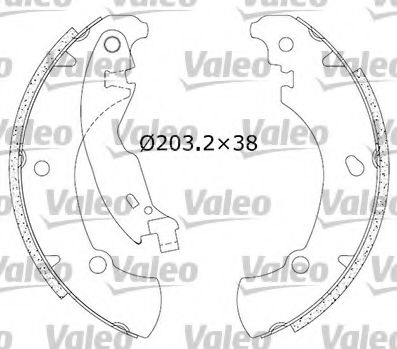 VALEO 553900 Тормозные колодоки для FIAT (Фиат) VALEO 553900 Тормозные колодоки для FIAT (Фиат)