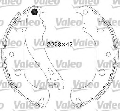 VALEO 553866 Тормозные колодоки для FIAT (Фиат) VALEO 553866 Тормозные колодоки для FIAT (Фиат)
