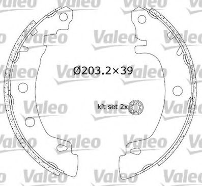 VALEO 553814 Тормозные колодоки для RENAULT MEGANE I (Рено Меган 1) VALEO 553814 Тормозные колодоки для RENAULT MEGANE I (Рено Меган 1)