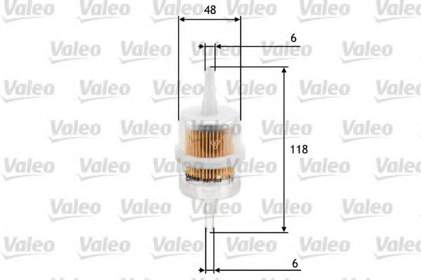 VALEO 587005 Топливный фильтр для FIAT UNO (Фиат Уно) VALEO 587005 Топливный фильтр для FIAT UNO (Фиат Уно)