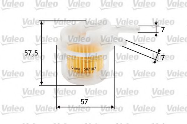 VALEO 587017 Топливный фильтр для TOYOTA COROLLA SPRINTER (Тойота/тоета Cоролла спринтэр) VALEO 587017 Топливный фильтр для TOYOTA COROLLA SPRINTER (Тойота/тоета Cоролла спринтэр)
