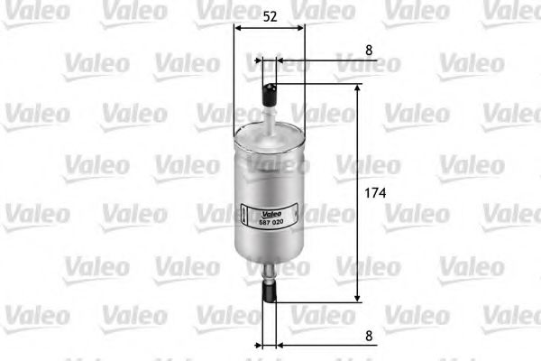VALEO 587020 Топливный фильтр для JAGUAR S-TYPE (Ягуар С-тъпэ) VALEO 587020 Топливный фильтр для JAGUAR S-TYPE (Ягуар С-тъпэ)
