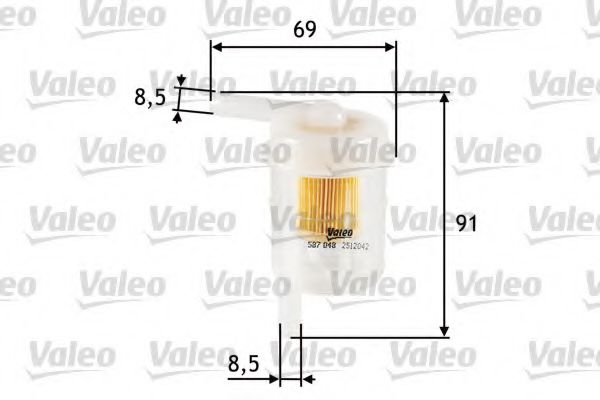 VALEO 587048 Топливный фильтр для MITSUBISHI PAJERO/SHOGUN II (Митсубиши/митсубиси Пажэро/шогун 2) VALEO 587048 Топливный фильтр для MITSUBISHI PAJERO/SHOGUN II (Митсубиши/митсубиси Пажэро/шогун 2)