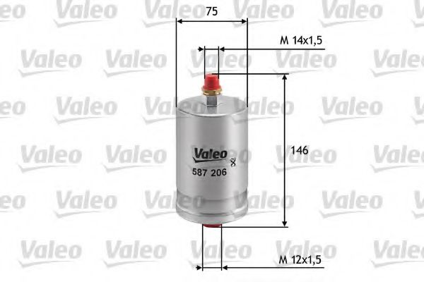 VALEO 587206 Топливный фильтр для PORSCHE (Порше) VALEO 587206 Топливный фильтр для PORSCHE (Порше)