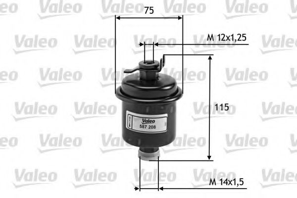 VALEO 587208 Топливный фильтр для HONDA SHUTTLE (Хонда Шуттлэ) VALEO 587208 Топливный фильтр для HONDA SHUTTLE (Хонда Шуттлэ)