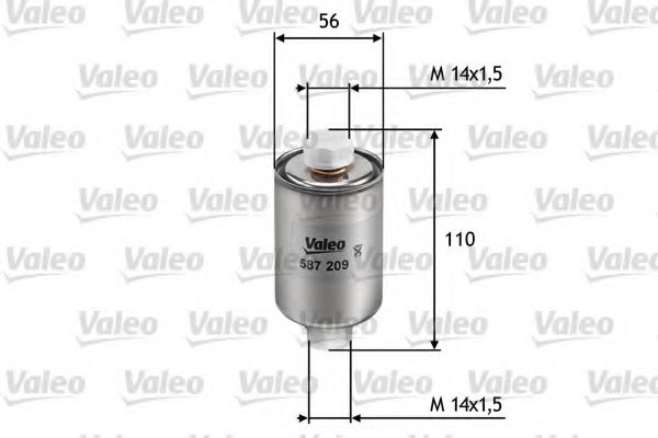 VALEO 587209 Топливный фильтр для ROVER 400 (Ровер 400) VALEO 587209 Топливный фильтр для ROVER 400 (Ровер 400)