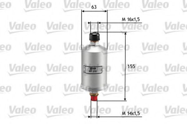 VALEO 587210 Топливный фильтр для AUDI 100 (Ауди 100) VALEO 587210 Топливный фильтр для AUDI 100 (Ауди 100)