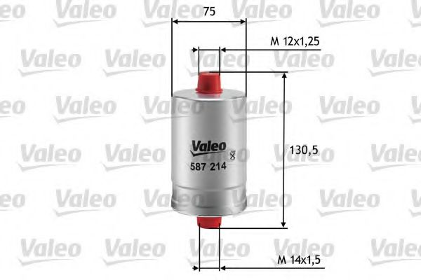 VALEO 587214 Топливный фильтр для FIAT UNO (Фиат Уно) VALEO 587214 Топливный фильтр для FIAT UNO (Фиат Уно)