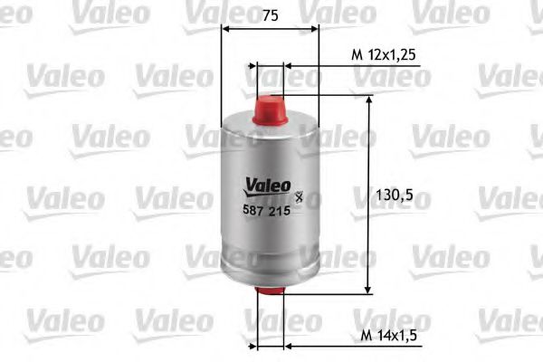 VALEO 587215 Топливный фильтр для PEUGEOT 205 II (Пежо 205 2) VALEO 587215 Топливный фильтр для PEUGEOT 205 II (Пежо 205 2)