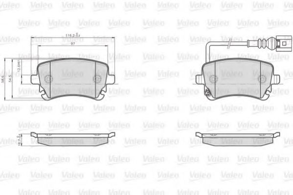 VALEO 873326 Тормозные колодки для VOLKSWAGEN T5 CARAVELLE (Фольксваген Т5 каравелла) VALEO 873326 Тормозные колодки для VOLKSWAGEN T5 CARAVELLE (Фольксваген Т5 каравелла)