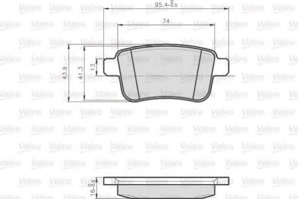 VALEO 872692 Тормозные колодки для RENAULT KANGOO / GRAND KANGOO (Рено Кангу / гранд кангу) VALEO 872692 Тормозные колодки для RENAULT KANGOO / GRAND KANGOO (Рено Кангу / гранд кангу)