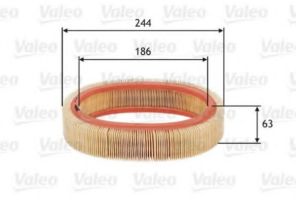 VALEO 585606 Воздушный фильтр для RENAULT 19 II (Рено 19 2) VALEO 585606 Воздушный фильтр для RENAULT 19 II (Рено 19 2)
