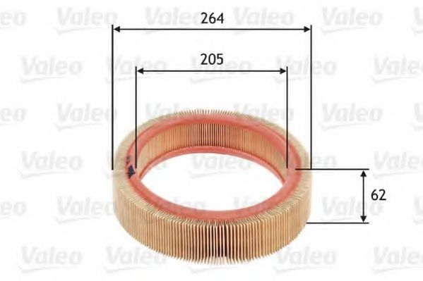 VALEO 585607 Воздушный фильтр для HONDA ACCORD II (Хонда Аccорд 2) VALEO 585607 Воздушный фильтр для HONDA ACCORD II (Хонда Аccорд 2)