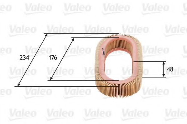 VALEO 585628 Воздушный фильтр для OPEL MANTA B CC (Опель Манта б cc) VALEO 585628 Воздушный фильтр для OPEL MANTA B CC (Опель Манта б cc)