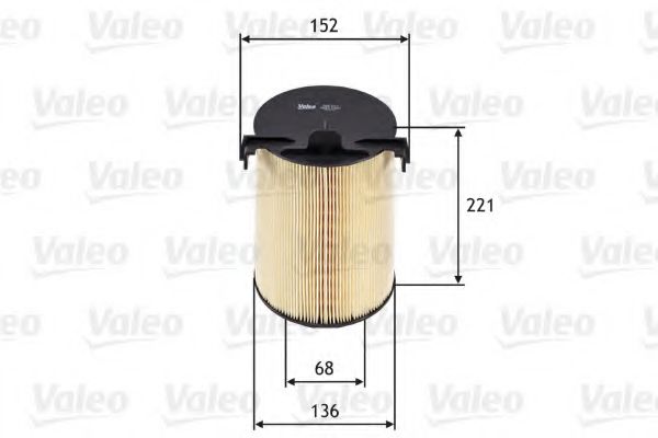 VALEO 585652 Воздушный фильтр для VOLKSWAGEN CADDY III (Фольксваген Кадди 3) VALEO 585652 Воздушный фильтр для VOLKSWAGEN CADDY III (Фольксваген Кадди 3)