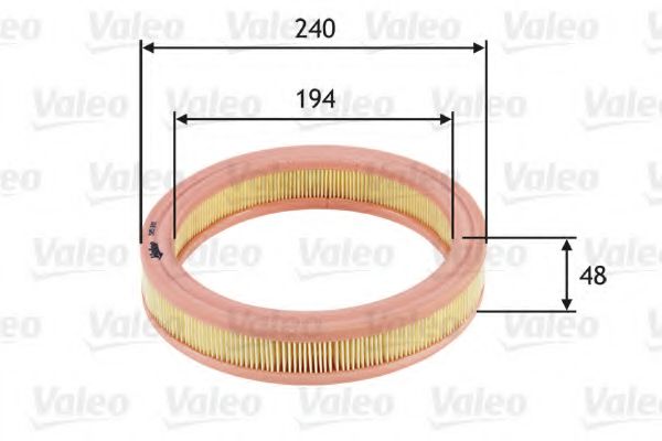 VALEO 585691 Воздушный фильтр для FIAT STRADA II (Фиат Страда 2) VALEO 585691 Воздушный фильтр для FIAT STRADA II (Фиат Страда 2)