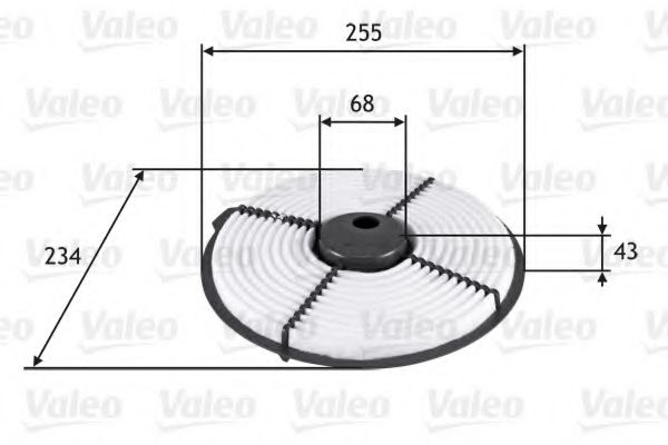 VALEO 585704 Воздушный фильтр для TOYOTA COROLLA FX (Тойота/тоета Cоролла инфинити фх) VALEO 585704 Воздушный фильтр для TOYOTA COROLLA FX (Тойота/тоета Cоролла инфинити фх)
