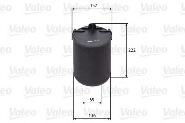 VALEO 585742 Воздушный фильтр для VOLKSWAGEN CADDY III (Фольксваген Кадди 3) VALEO 585742 Воздушный фильтр для VOLKSWAGEN CADDY III (Фольксваген Кадди 3)