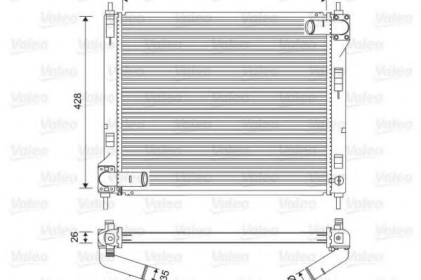 VALEO 701583 Радиатор, охлаждение двигателя 