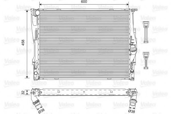 VALEO 701576 Радиатор, охлаждение двигателя 