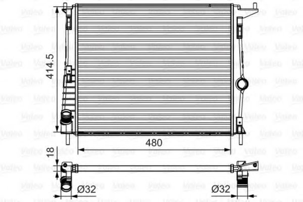 VALEO 700802 Радиатор, охлаждение двигателя для DACIA (Дача) VALEO 700802 Радиатор, охлаждение двигателя для DACIA (Дача)