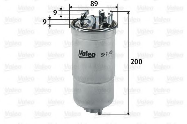 VALEO 587500 Топливный фильтр для AUDI A3 (Ауди А3) VALEO 587500 Топливный фильтр для AUDI A3 (Ауди А3)