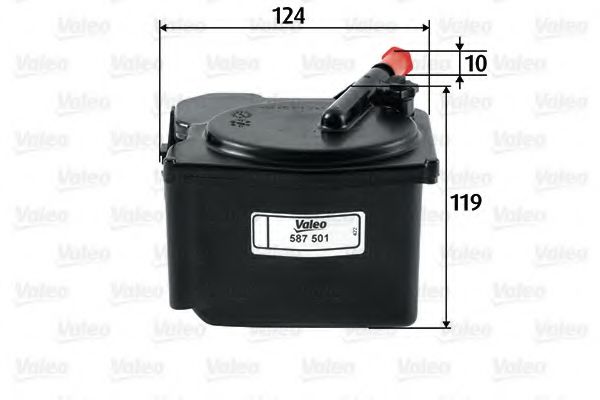 VALEO 587501 Топливный фильтр для PEUGEOT 207 (Пежо 207) VALEO 587501 Топливный фильтр для PEUGEOT 207 (Пежо 207)