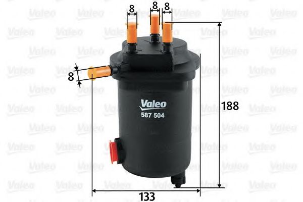 VALEO 587504 Топливный фильтр для NISSAN MARCH III (Ниссан Марч 3) VALEO 587504 Топливный фильтр для NISSAN MARCH III (Ниссан Марч 3)