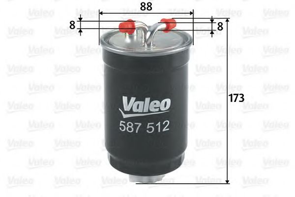 VALEO 587512 Топливный фильтр для VOLKSWAGEN LT 28-50 (Фольксваген Лт 28-50) VALEO 587512 Топливный фильтр для VOLKSWAGEN LT 28-50 (Фольксваген Лт 28-50)