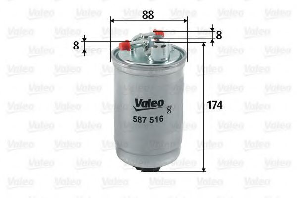 VALEO 587516 Топливный фильтр для SEAT AROSA (Сеат Ароса) VALEO 587516 Топливный фильтр для SEAT AROSA (Сеат Ароса)