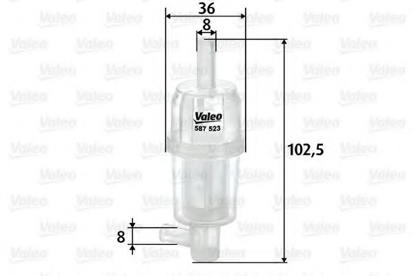 VALEO 587523 Топливный фильтр для MERCEDES-BENZ G-CLASS (Мэрcэдэс-бэнз Ж класс) VALEO 587523 Топливный фильтр для MERCEDES-BENZ G-CLASS (Мэрcэдэс-бэнз Ж класс)